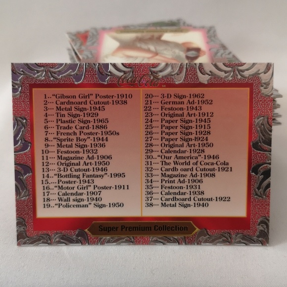 Coca-Cola 1995 Trading Cards, Number 1-58 Plus Checklist Foil & Full Colour - Picture 5 of 7